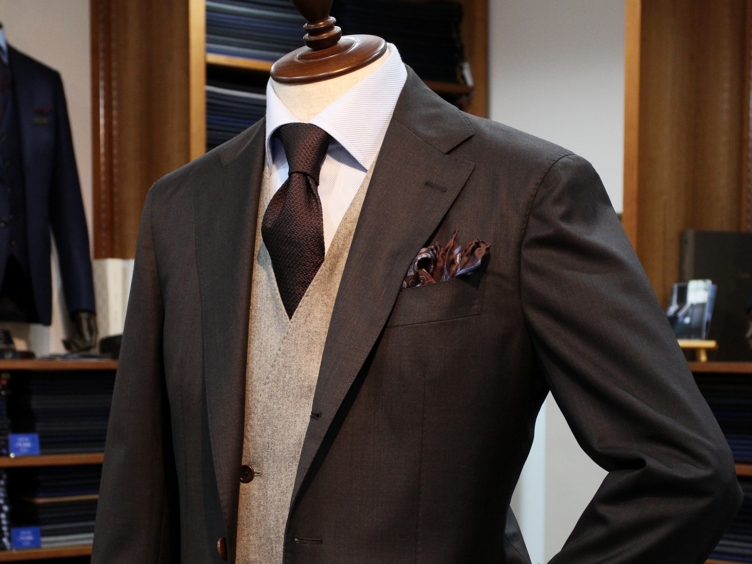 Super150'S Brown Suit | テーラーフクオカ ブログ