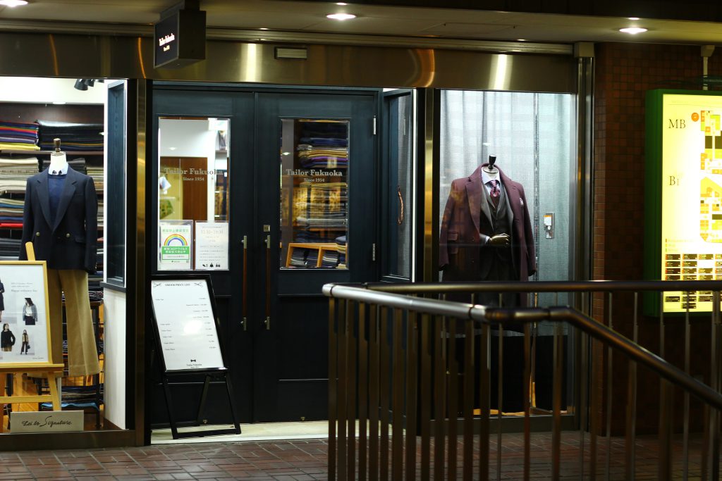 オーダージャケット生地 カーテン作成 グレンチェック Tailor Fukuoka新宿店 外観