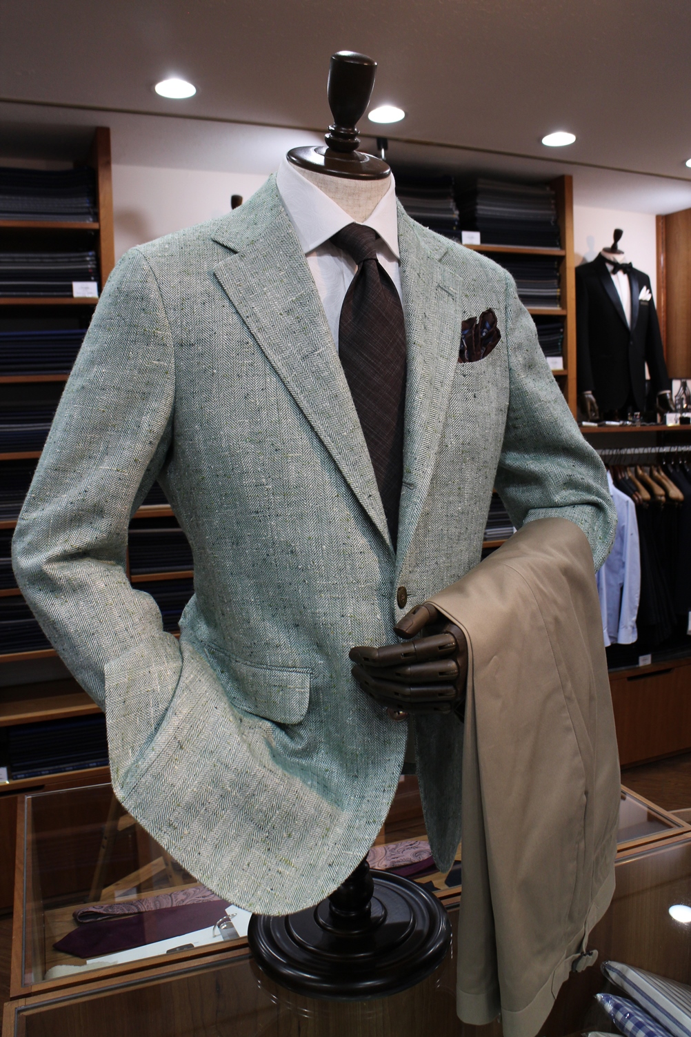Silk＆Linen Green Jacket | テーラーフクオカ ブログ