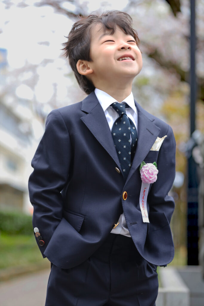 オーダーキッズスーツ KIDSSUITS テーラーフクオカ テーラーフクオカ 子供服 カノニコ 紺無地-2