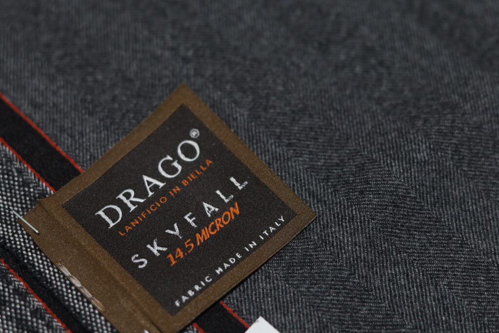 ドラゴ スカイフォール Drago SkyFall Super180’s With Silk グレーヘリンボーンNo54DG-5417-1