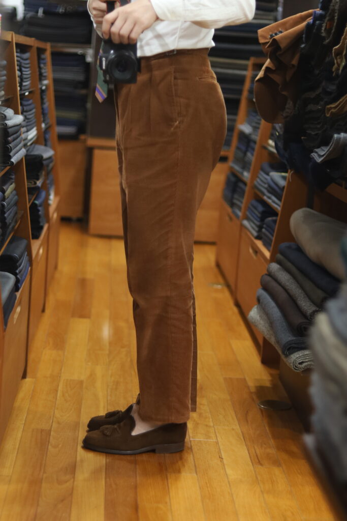 オーダーコーデュロイスーツ エイジング スタイリング テーラーフクオカ Corduroy suit-3