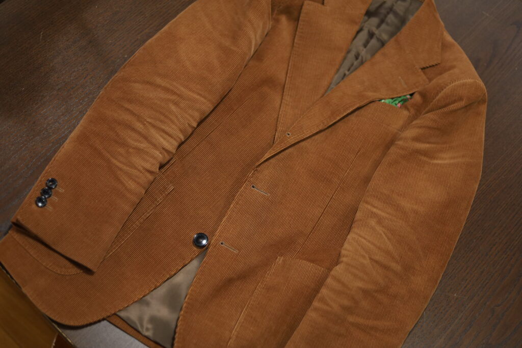 オーダーコーデュロイスーツ エイジング スタイリング テーラーフクオカ Corduroy suit-2