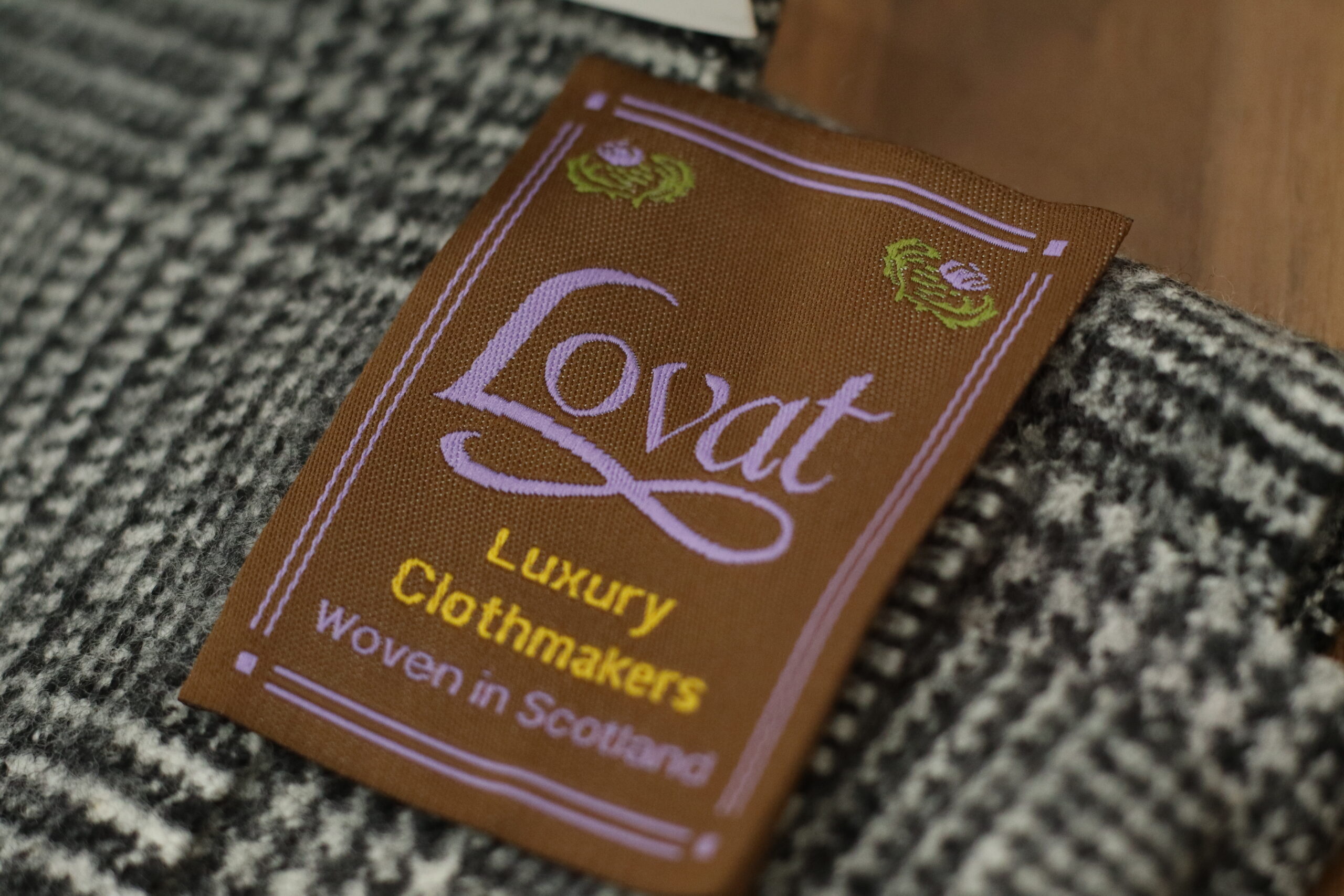 ラバット,ミル,LOVAT MILL,フランネル,目付,重い,冬,AW,最高,生地,グレンチェック,白黒