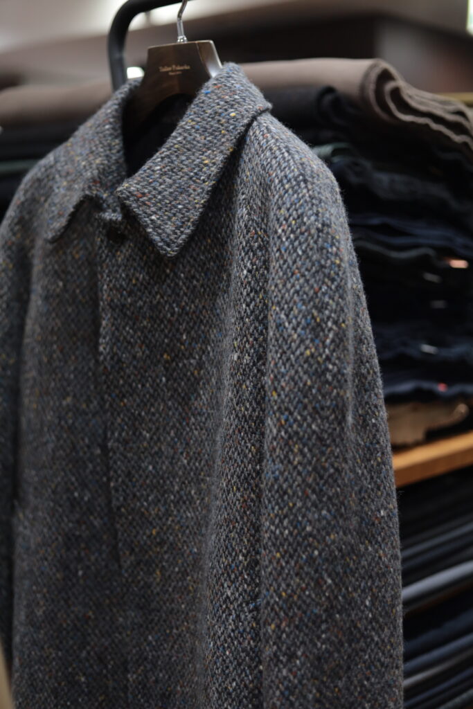 オーダーバルマカーンコート 最新バージョン テーラーフクオカ ラグランスリーブ Aラインシルエット